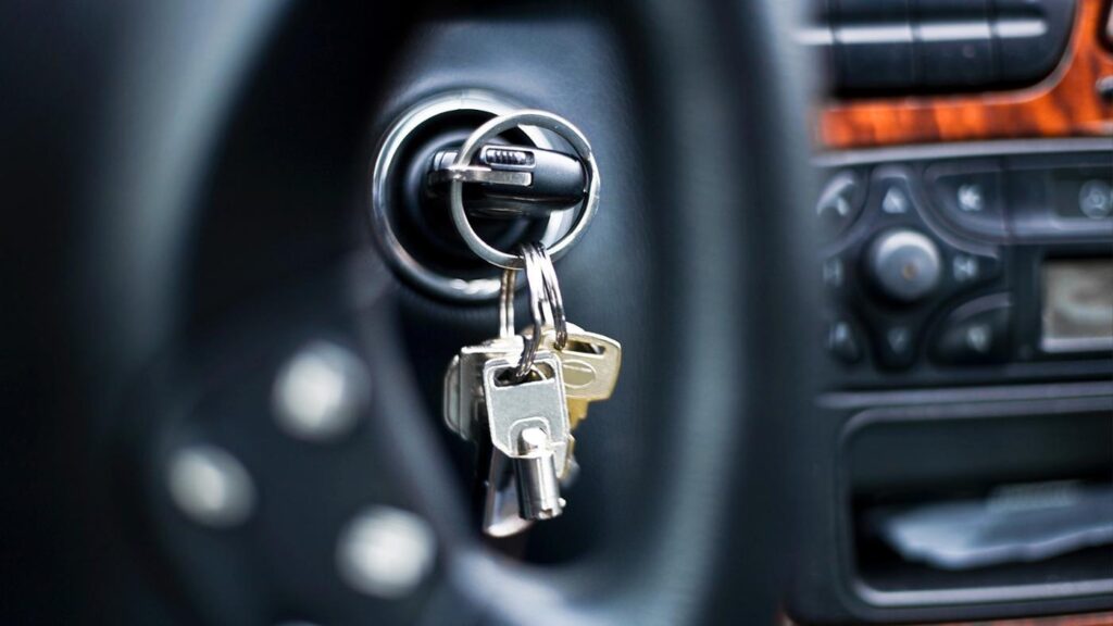 car key in